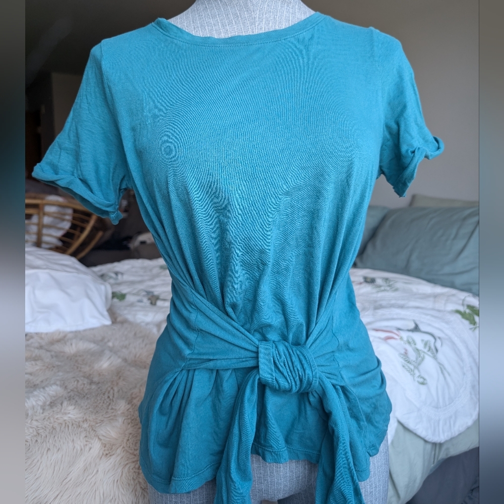 ANTHROPOLOGIE Tie Tee Shirt